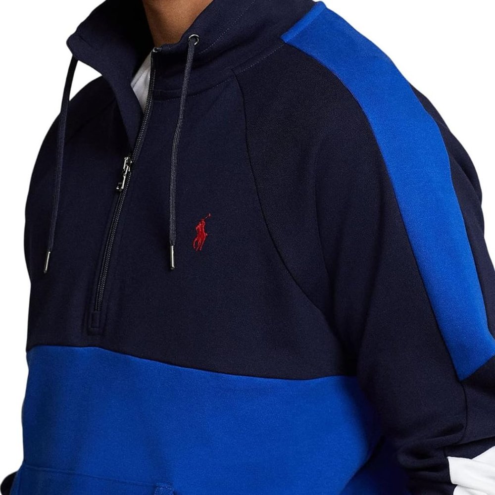 NWT Polo Ralph Lauren Men's Color Block Double Knit Half Zip Pullover Jacket - Picture 3 of 3
